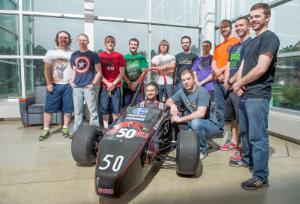 Brooks Byam, Cardinal Formula Racing adviser since 1998, said the 2014 team features an eclectic mix of 16 students designing an Indy-style vehicle distinct from previous incarnations. 